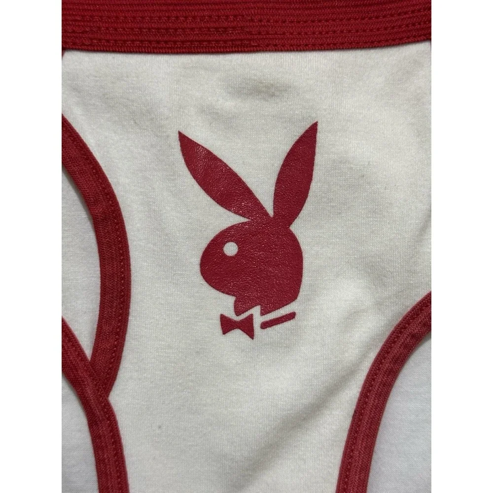 Y2K Vintage Playboy Kiss My Bunny Head Briefs Underwear‎ Size S